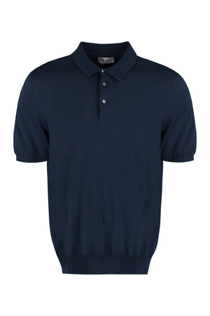 The (Knit) - Cotton knit polo shirt-0